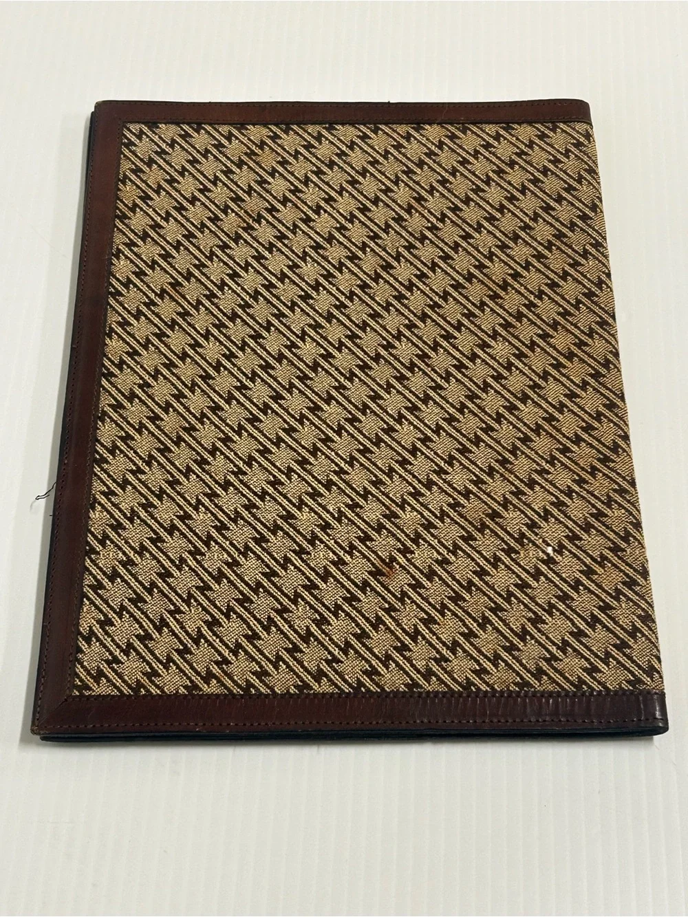 Vintage Damaged Aldo Navarro First Cable Club Leather Portfolio Folder